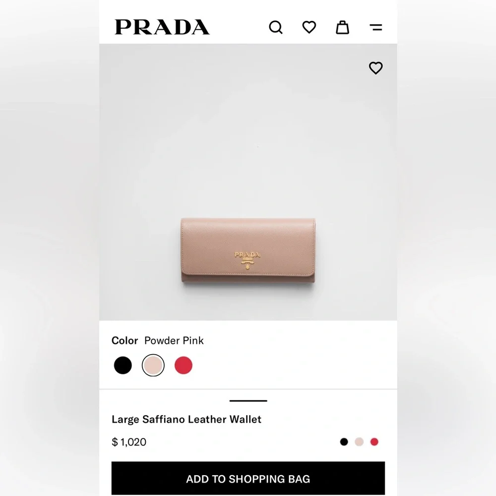 Prada Saffiano Long Wallet Camel - Picture 14 of 16